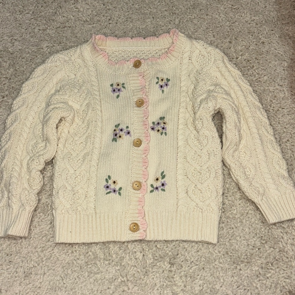 Floral sweater